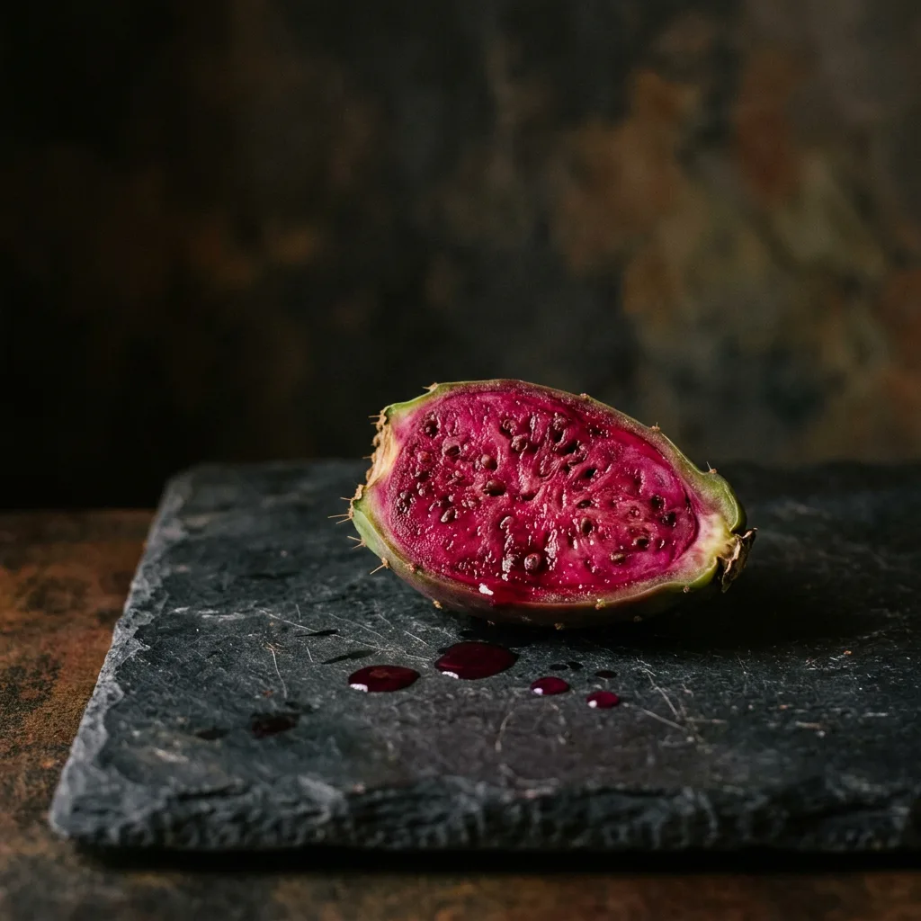 Prickly pear, pressed within weeks of harvest